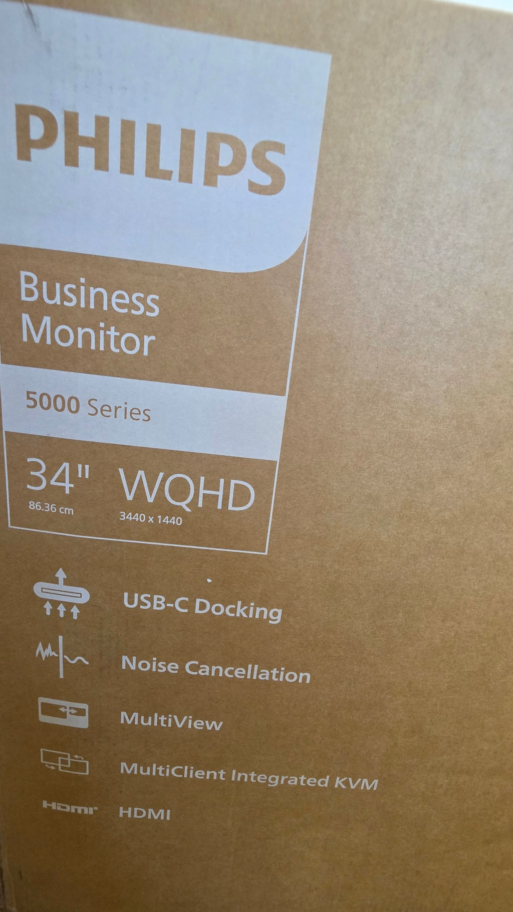 Philips 34B1U5600CH 34” Curved Business Monitor – WQHD UltraWide USB-C Docking