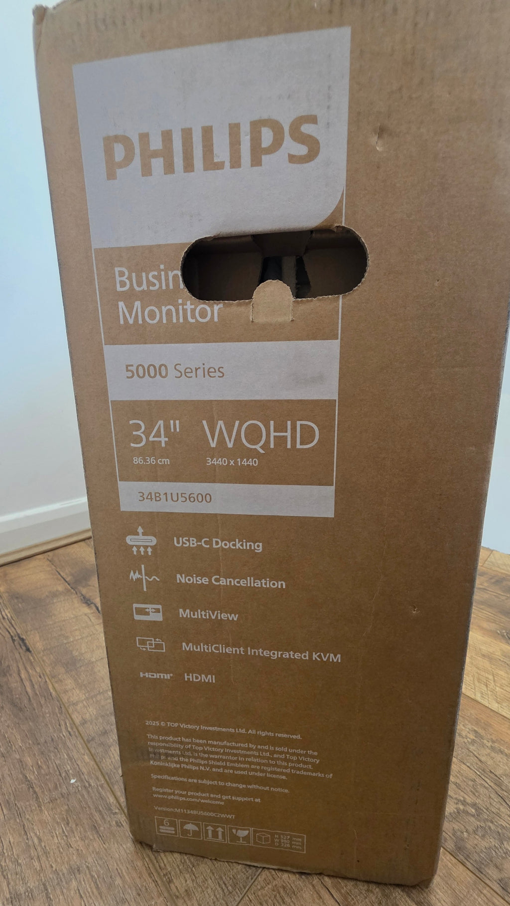 Philips 34B1U5600CH 34” Curved Business Monitor – WQHD UltraWide USB-C Docking