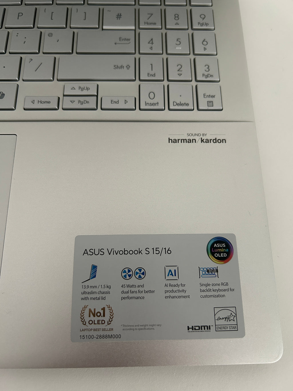 ASUS Vivobook S 15 OLED – Ryzen AI 9 365, 32GB RAM, 1TB SSD