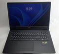 Black laptop on a white background