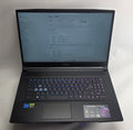Black laptop on a white background