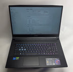 Black laptop on a white background