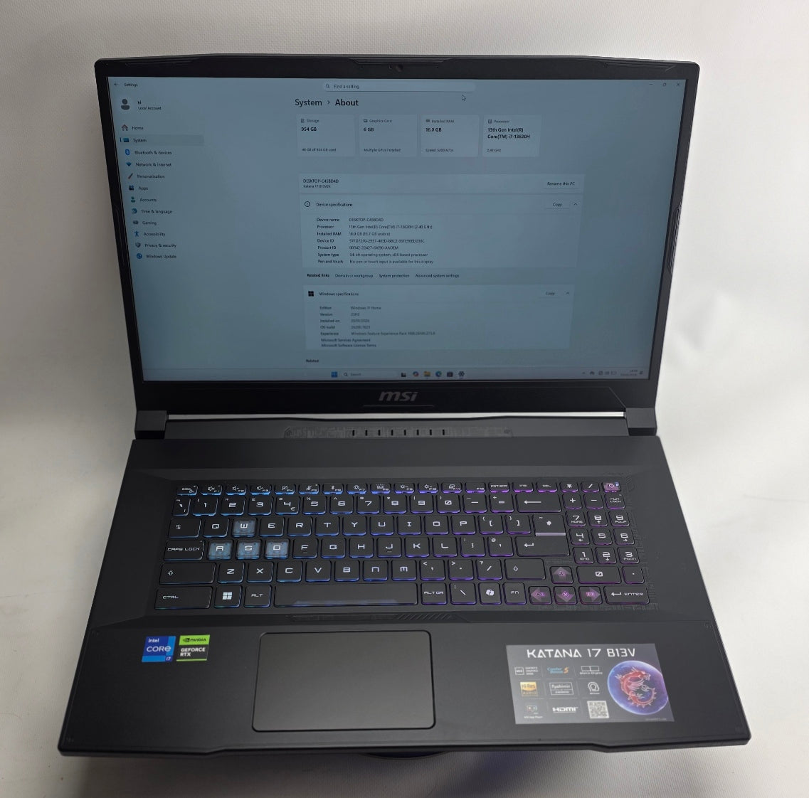 Black laptop on a white background